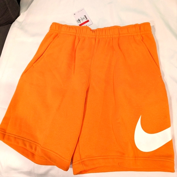 Nike Shorts Nike 9 Sportswear Club Fleece Shorts Orange Bv272 886